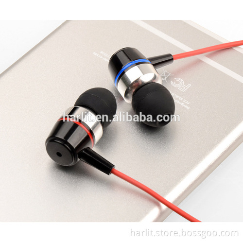 Stylish Handfree 3.5 mm In-ear Wired Stereo Earphone With Microphone And Line Control Noise Cancelling
